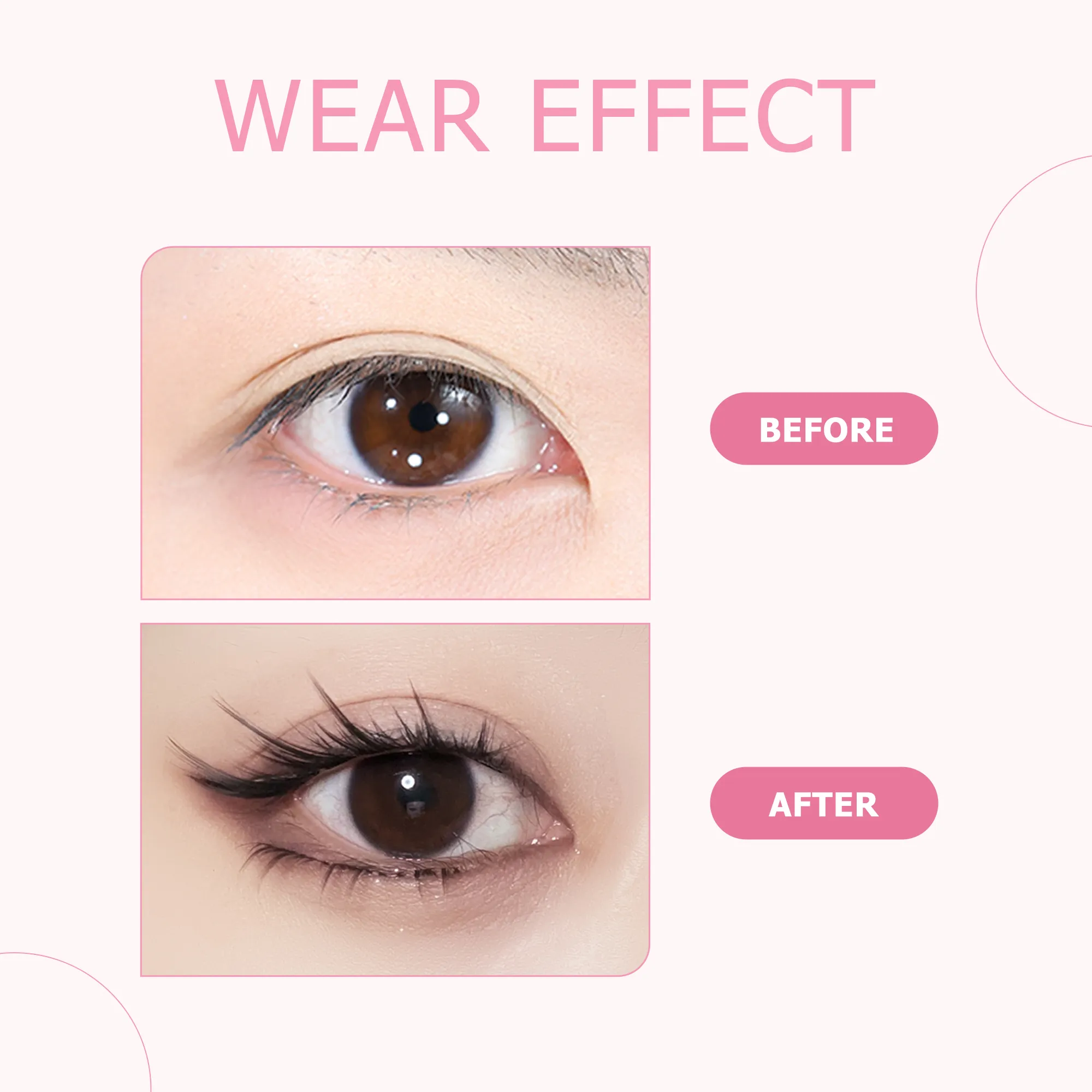 Puppy lashes Fox Series Rabbit Eye Lashes Segmented False Eyelashes Natural Simulation Thick Single Cluster Comic Fairy Lashes