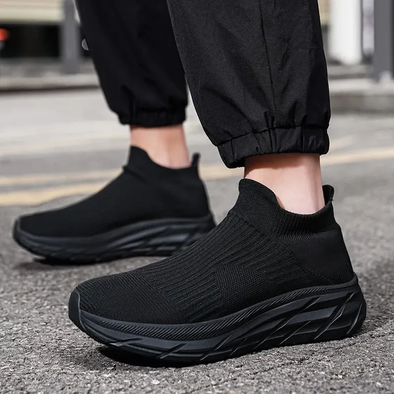 Men's Running Shoes Lightweight Breathable Mesh Elastic Comfortable Durable Fashion Casual Hot Selling Sports Sneakers