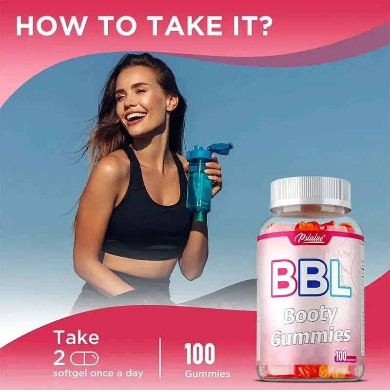 BBL Gummies - Promotes Hip Growth Enhances Natural Curves Balances Hormones Accelerates Metabolism and Improves VitalitySupp