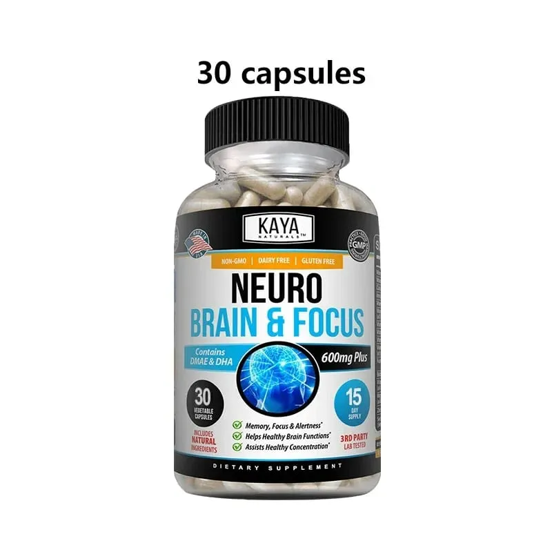 Neuro Brain for Memory & Focus - Nootropic Brain Support Supplement Focus & Concentration & Cognitive Function