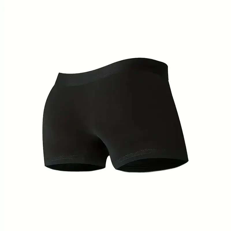 3-Piece Set Of Men's Black Sexy Boxer Shorts, Soft And Breathable Casual Underwear, Men's Comfortable Boxer Shorts