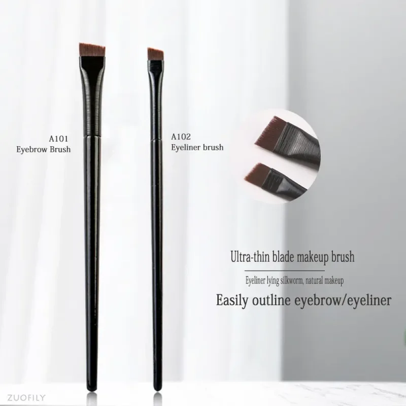 Makeup Brushes for Women Flat Fine Blade Eyebrow Contour Brush Eyeliner Brush Professional Liner Brow Cosmetic Beauty Tools