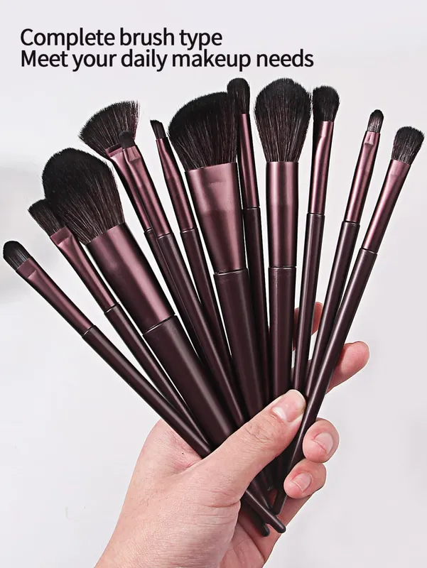 12Pcs Pink Makeup Brush Set Make Up Concealer Blush Powder Brushes Eye Shadow Highlighter Foundation Brush Cosmetic Beauty Tools