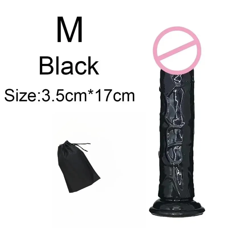 Super Cheap 6 Sizes Realistic Soft Jelly Dildo Butt Plug Anal Plugs Adult Sex Toy for Women and Men Vaginal and Anal Masturbator