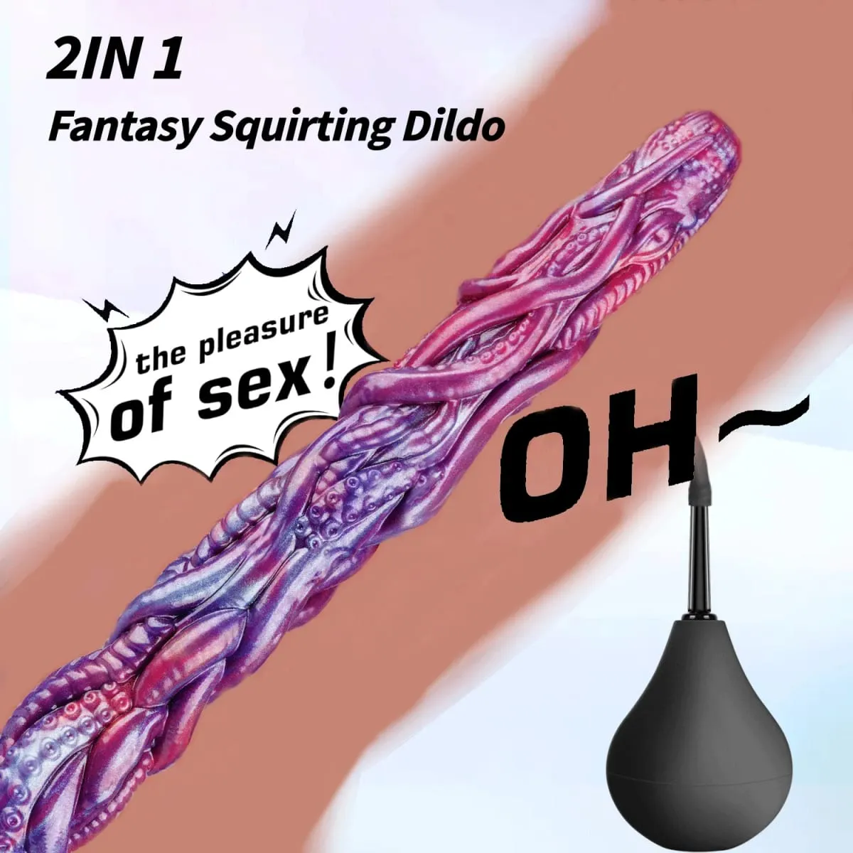 Octopus Tentacles Ejaculation Dildo Extra-Long Monster Dick Anal Plug Squirting Penis Buttplug Παιχνίδια σεξ ενηλίκων για άνδρες γυναίκες BDSM