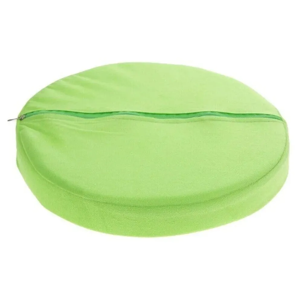Soft Round Fruit Pillow Simulation Fruit Slice Print Seat Cushion Stuffed Inner Plush Fabric Sofa Cushion Sofa Decor