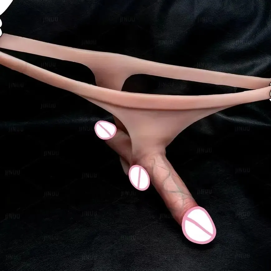 Double Headed Strap-On Dildo for Couples Wearable Silicone Realistic Penis BDSM Dick Dildo Pants Strapon Women's Sex Toy