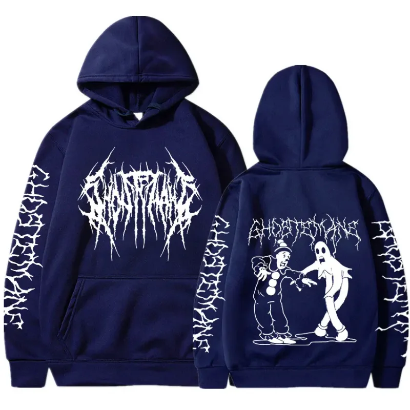 Ghostemane dubbelzijdig print hoodie herenmode hiphop metal rock hoodies gothic oversized sweatshirt trainingspak streetwear