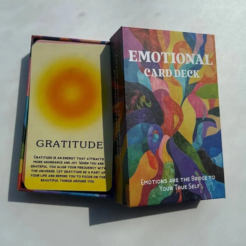 Emotional Card Deck Support Personal Growth And Inner Peace Oracle Card Games 12x7cm 56-Cards
