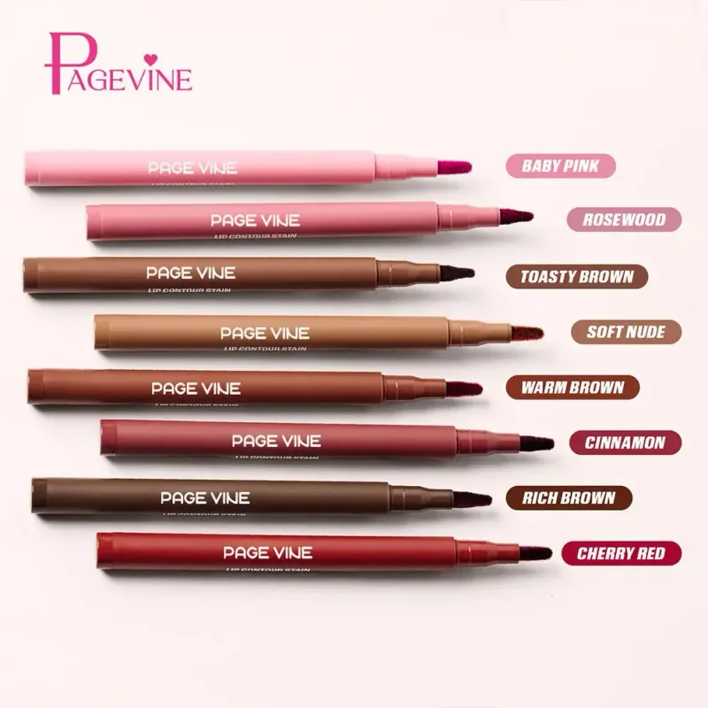 Lip Liner LongLasting Waterproof Highly Pigmented Long-lasting Color Creates 3D Plump Lips Defining Makeup
