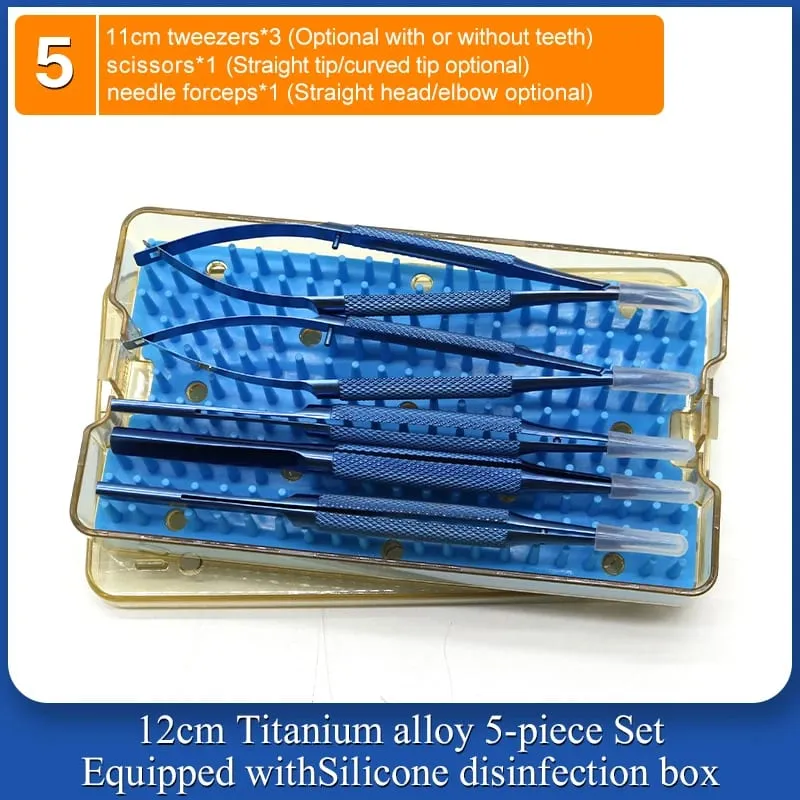 4 Pieces/set Of Ophthalmic Microsurgery Instruments 12/16/18cm Scissors+Needle Holder+tweezers Stainless Steel Surgical Tools — image 9