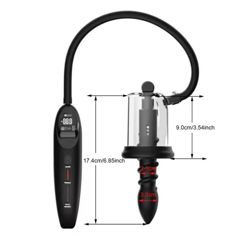 Electric Vibration Sucking Anus Rosebud Pump Vibrating Butt Plug Vacuum Sucker Prostate Massager Male Anal Sex Toys For Men Tool
