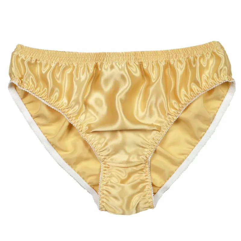 Hot-selling 100% silk panties male mulberry silk trigonometric underwear men briefs