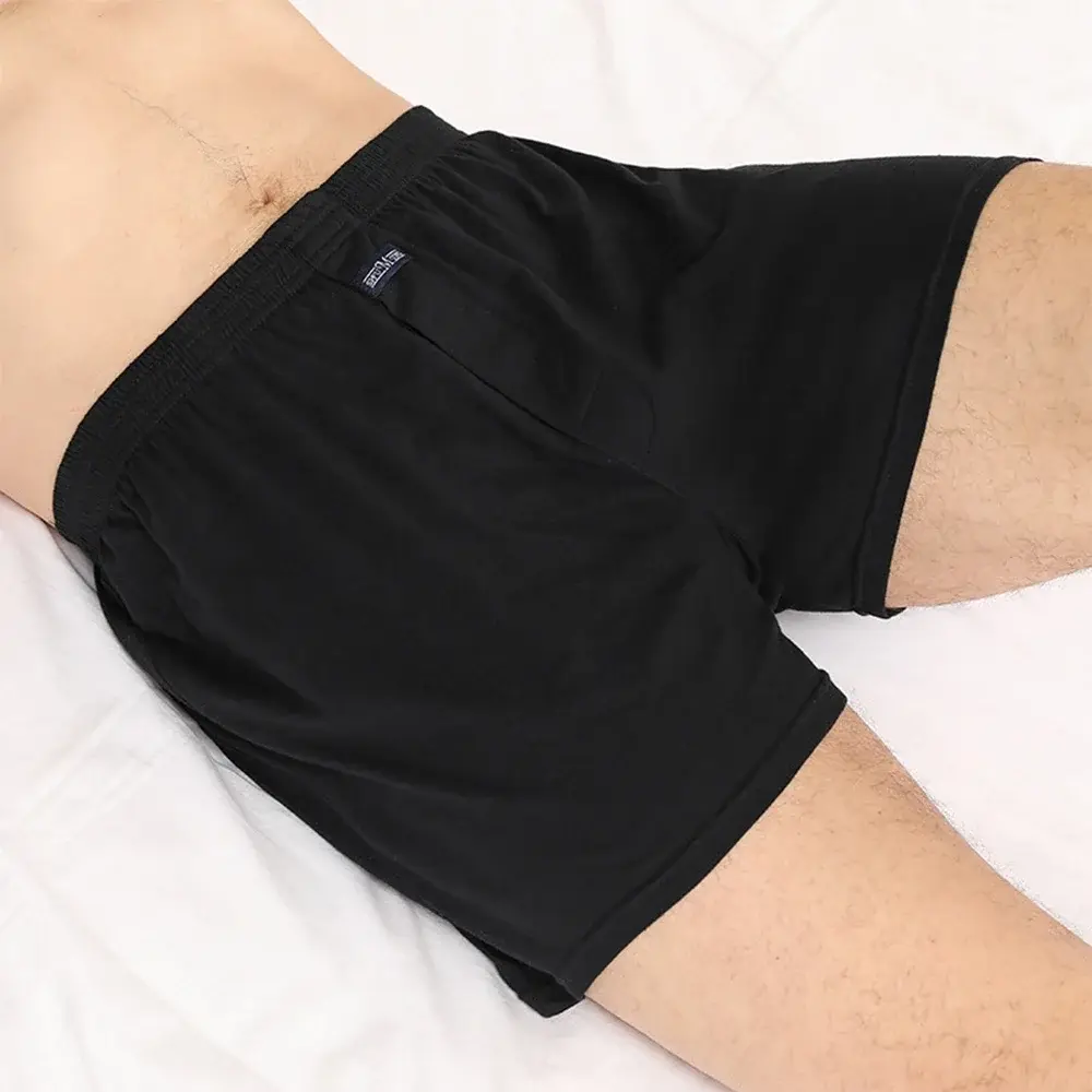 Men's boxer Shorts Breathable Pajama Bottom Underwear male Elastic Waistband Underpant Cotton Comfortable