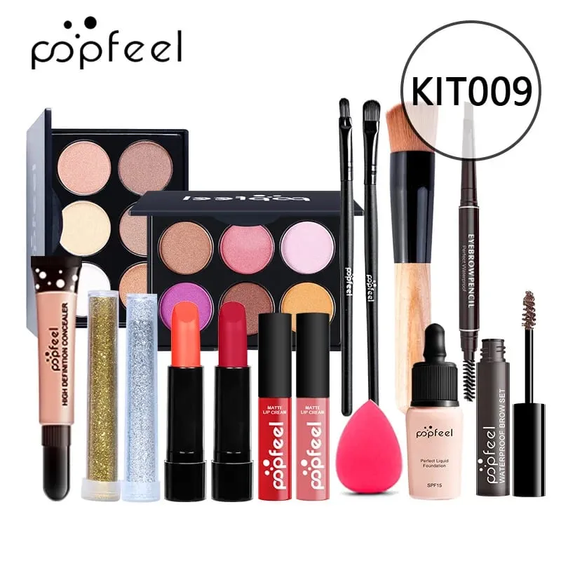 Makeup Full Kit Female Make Up Set Eye Shadow Eyeshadow Palette Lip Gloss Mascara Eyeliner Brushes Bag Make-up for Women — image 10