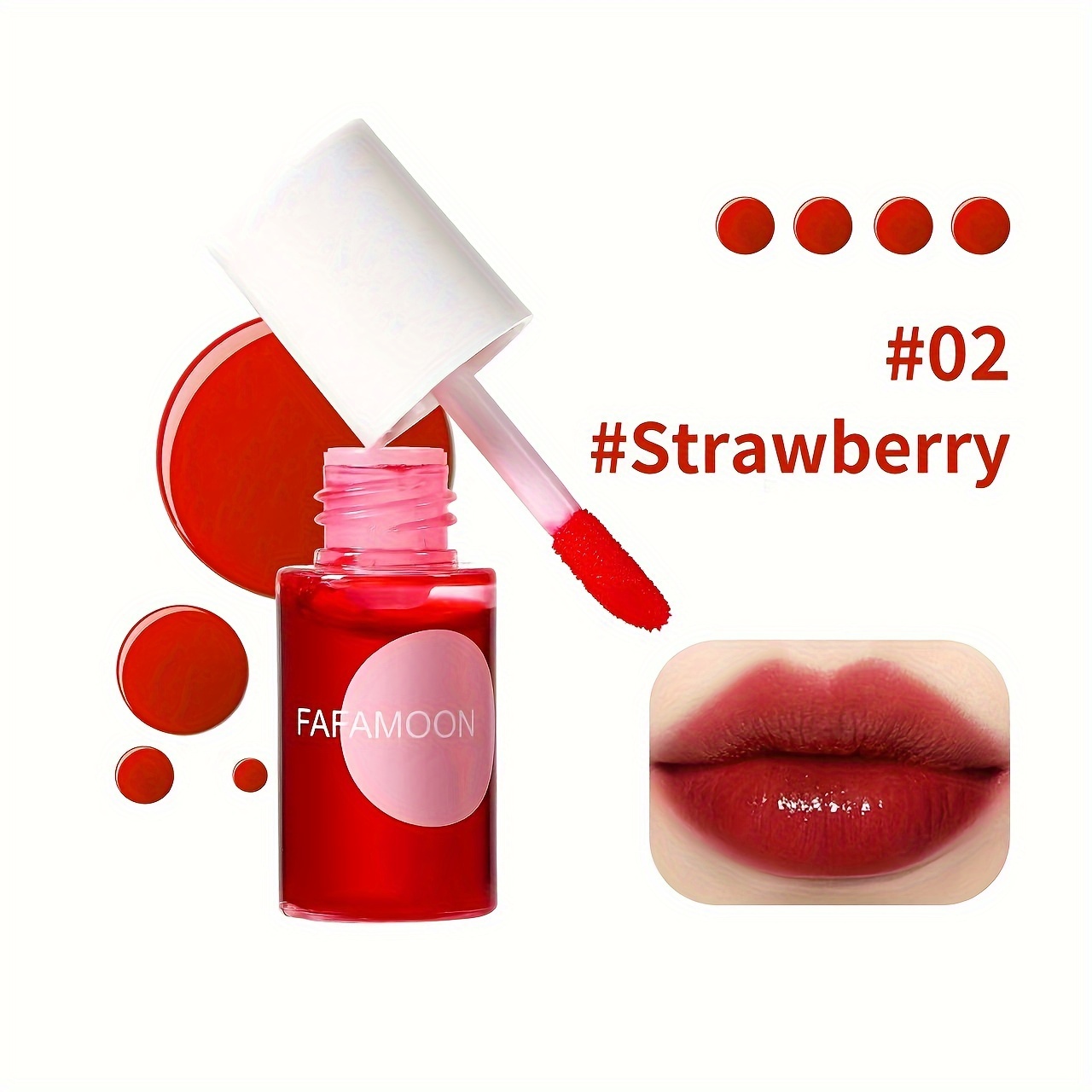 Fruity Lip Tint Water Gloss Tint Moisturizing Waterproof Liquid Lipstick Non-Stick High Pigment Long-Lasting Vibrant Colors — image 8