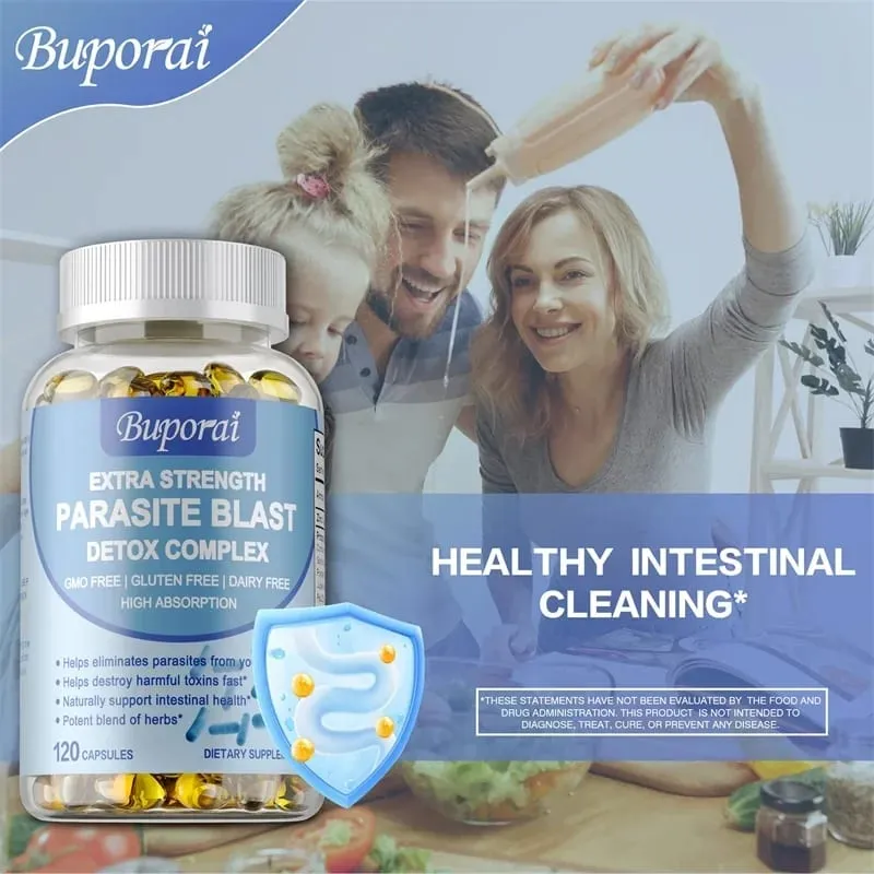 Parasite Blast Detox Complex - Understøtter tarmsundhed Eliminerer parasitter Fremmer metabolisme og forbedrer immunitet