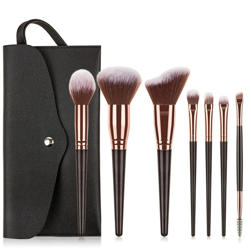 15Pcs Makeup Brushes Set with Storage Bag Soft Bristle Face Eye Brush Kit For Foundation Blush Eyeshadow Eyebrow Cosmetic Tools