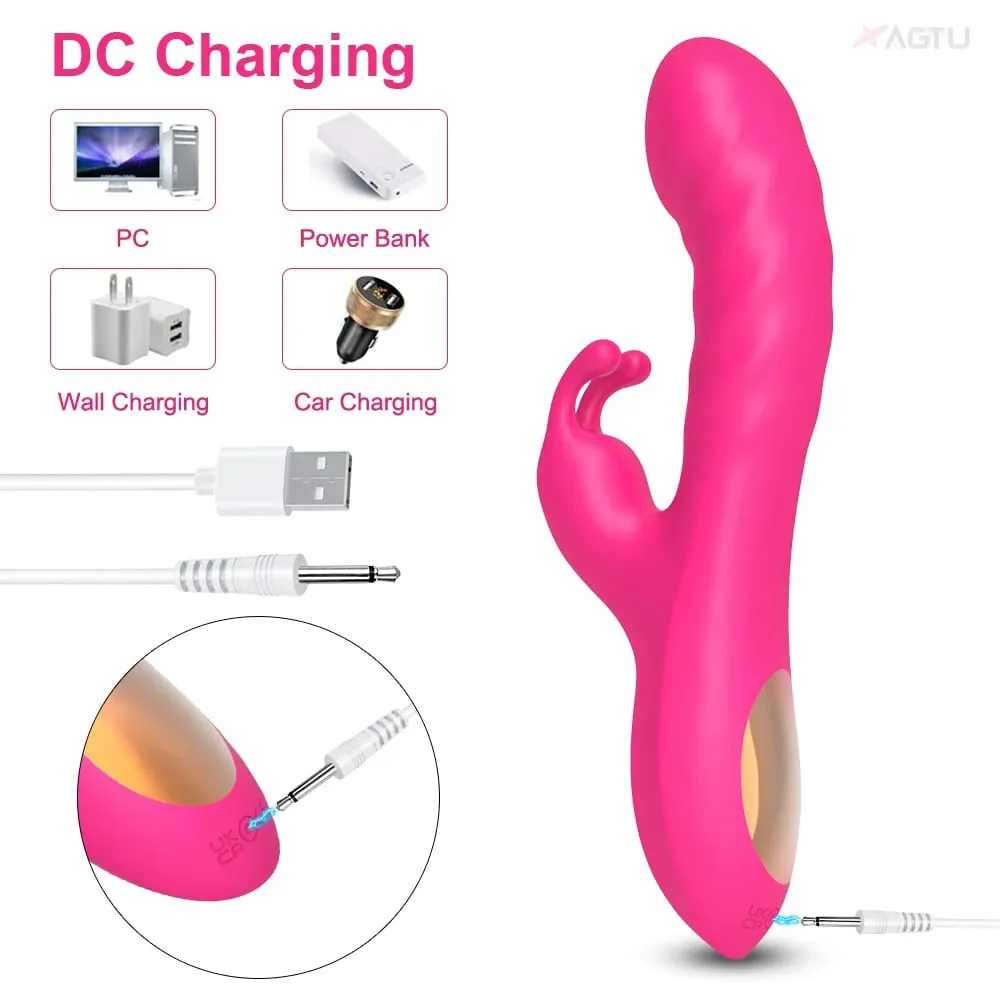 G Spot Rabbit Vibrator for Women Nipple Clitoris Stimulator Powerful Dildo Vagina Massager Adults Masturbator Female Sex Toy