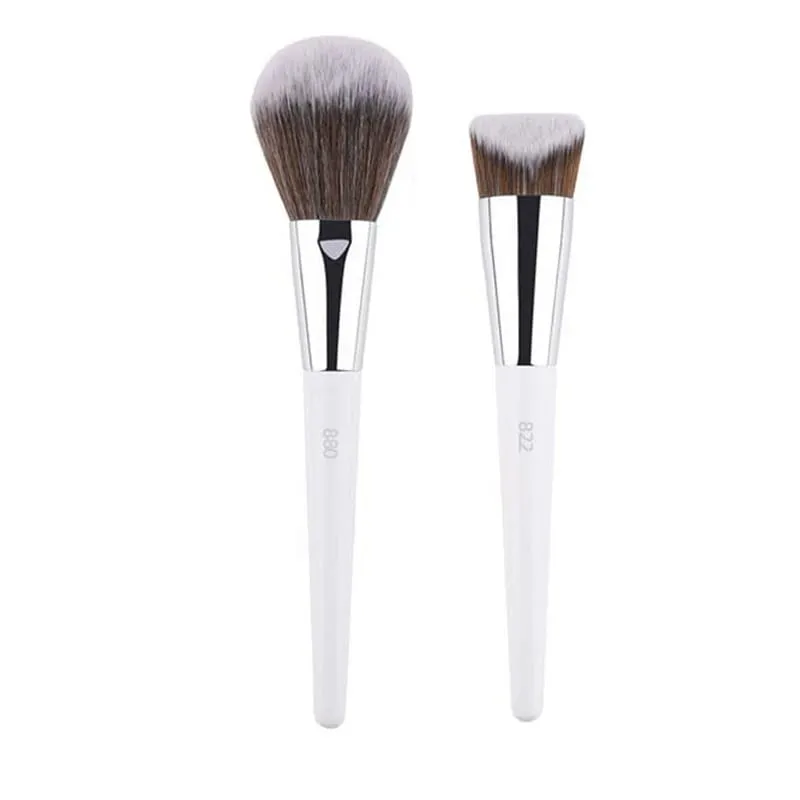 1 Buah Kuas Rias Bubuk Putih 3D Kuas Rias Dasar Foundation Cair 3D Alat Kecantikan Concealer Mata Wajah Detail Pencampur Eyeshadow
