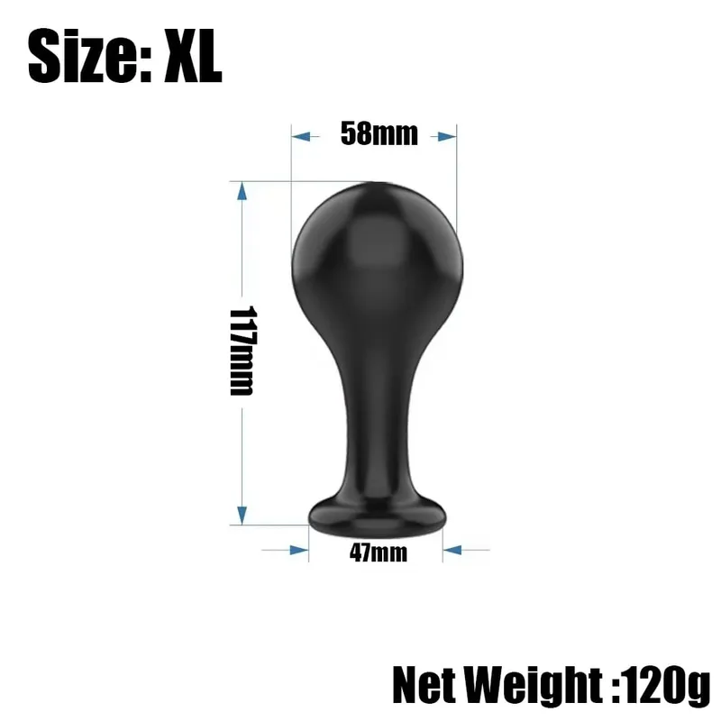 Anal Butt Plug Anal Trainer Sex Toy with Long Pleasure Wand with Tapered Head Unisex Bum Plug for Men Women — image 11