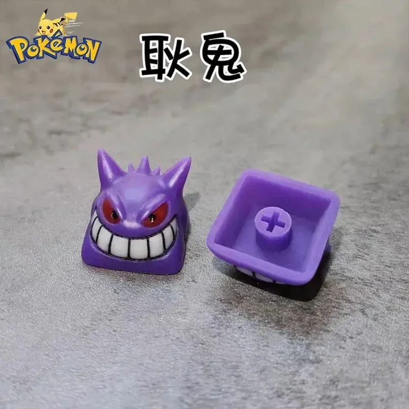 Pokemon Anime Cute Tail Keycaps Pikachu Gengar Eevee Keyboard Cap for Cross Shaft Mechanical Keyboard 3D Resin Keycaps Best Gift — image 19