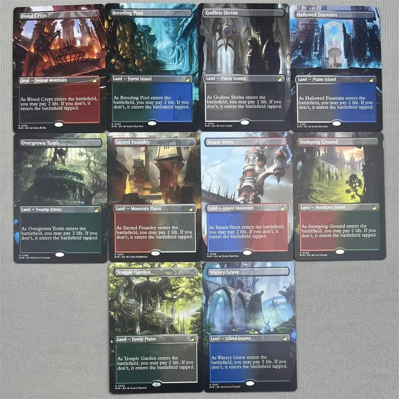 TCG Proxy Cards Deck Borad Games Single Hologram Black Lotus Power9 Dual Lands The One Ring — image 24