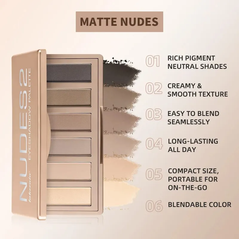 10Pcs Lip Balm Lipstick Concealer Palette Nudes Eyeshadow Palette Makeup Brushes Xmas Drawstring Bag Woman Makeup Christmas Gift