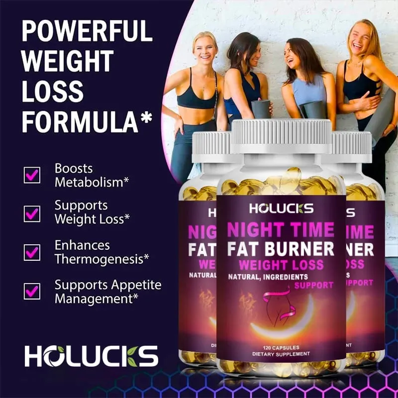 Night Time Weight Loss Capsules - Advanced Weight Loss Supplement - Fat Burners - Belly Fat Burner - Appetite Suppressant — image 3