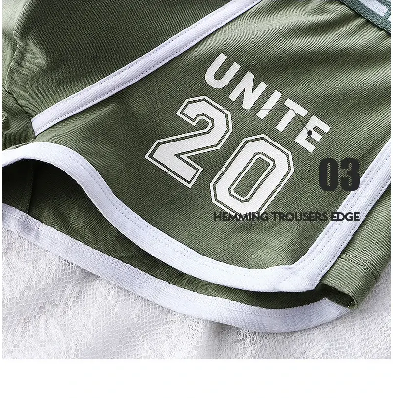 1/3pc Men Underwear Sports Boxer Shorts Cotton Oversized Solid Color Youth Fashion Sports Men's panties Comfortable Breathable