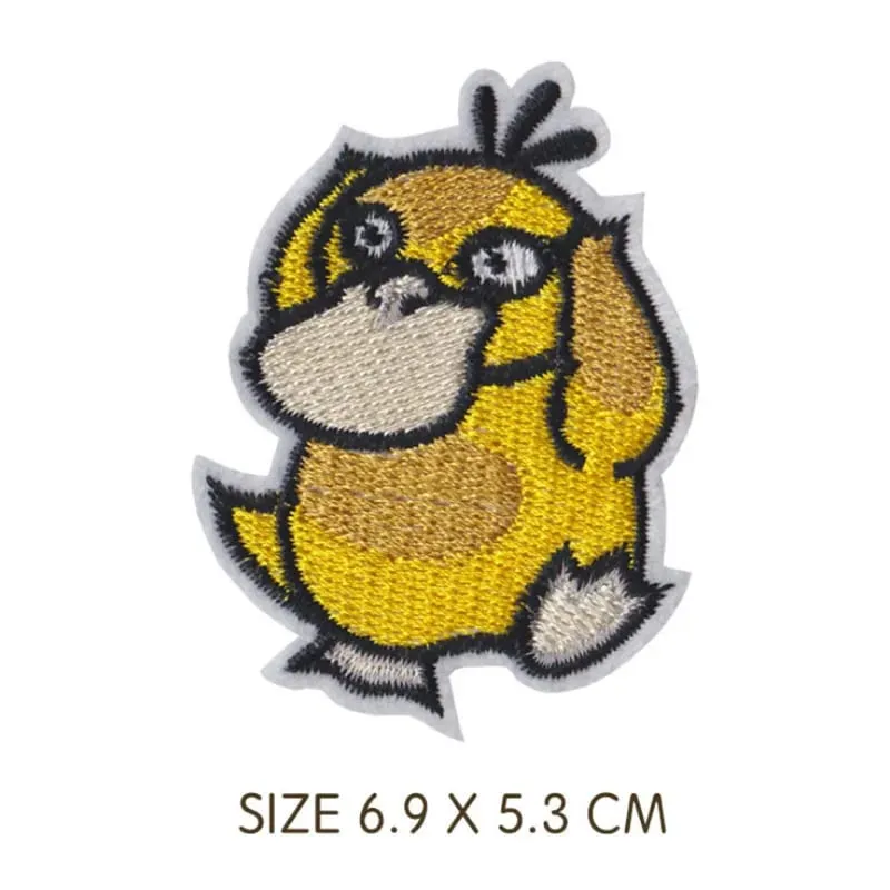 30 Style Cloth Patch Pikachu Charizard Clothes Stickers Sew on Embroidery Patches Applique Iron on Clothing Cartoon DIY Garment
