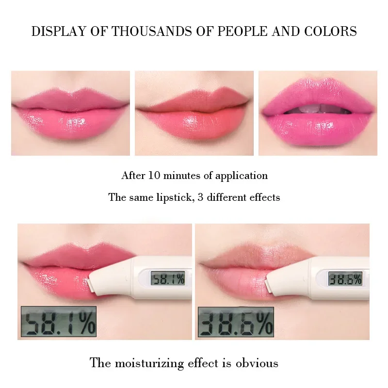 1PCS Moisturizing Natural Aloe Essence Lip Gloss Changable Color Portable Waterproof Long Lasting Nutritious Lips Care Lipstick — image 7