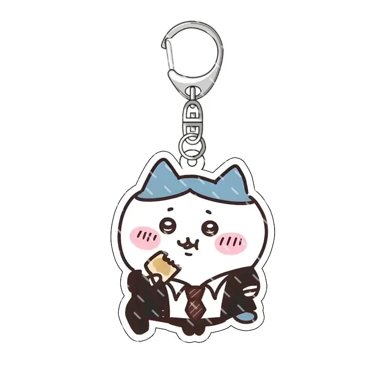 yiji Pendant Anime Comic Acrylic Peripheral Keychain Hachiware Usagi Cute Pendant Bag Hanging Decoration Decoration