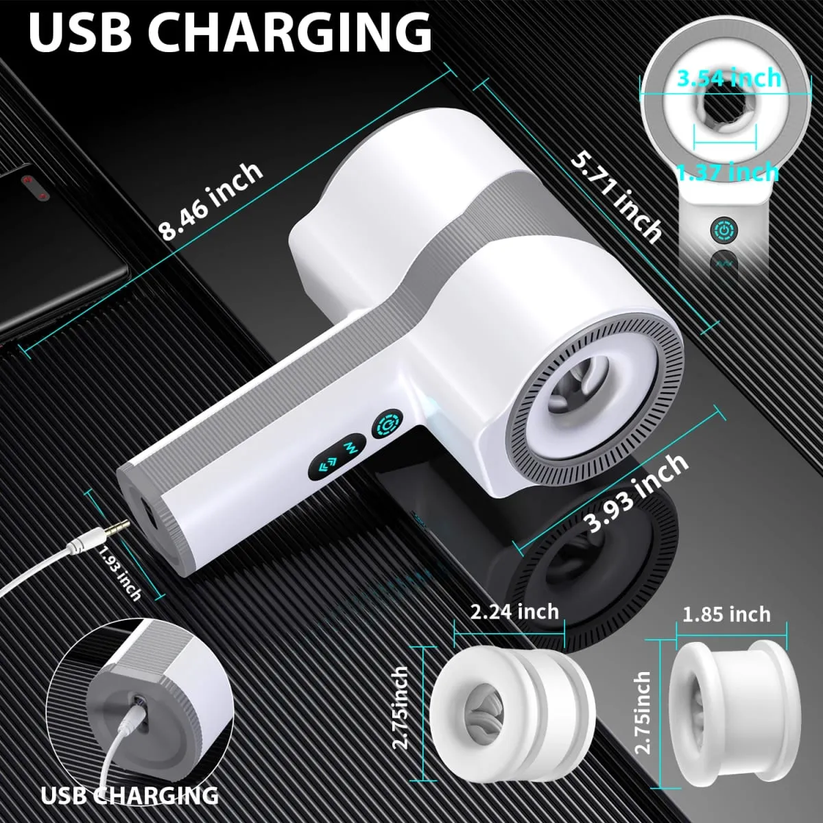 APP Control Automatic Male Masturbators Cup Penis Pump with 9 Sucking Vibrating Heating Blowjob Mens Sex Toy LCD Display for Men — image 3