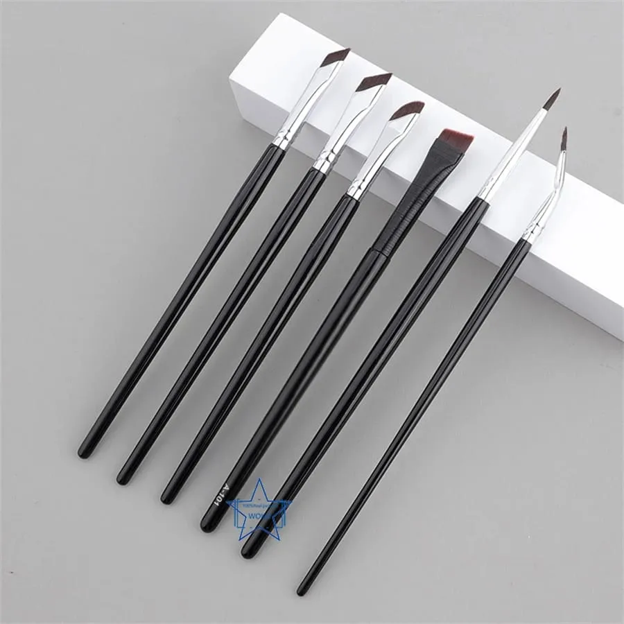 5/6PCS Thin Gel Eyeliner Makeup Brushes Eyeliner Brush Sets Flat Top Eyeliner Concealer Brush Eye Liner Detailed Make Up Tool — image 6