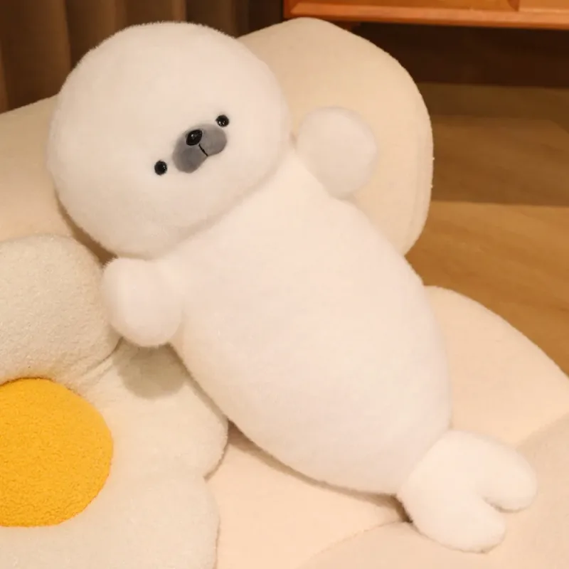 New 70cm Plush Toy Seal Otter Soothing Sleep Stuffed Toys Gift Soft Back Cushion Home Decor