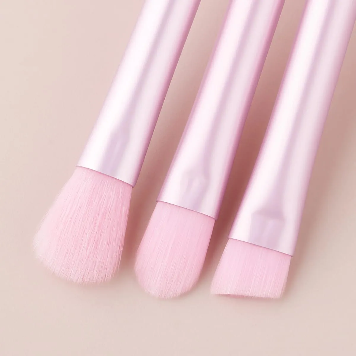 5Pcs Transparent Glitter Rod Cosmetic Brushes Multi-function Blush Powder Eyeshadow Brow Makeup Applicators