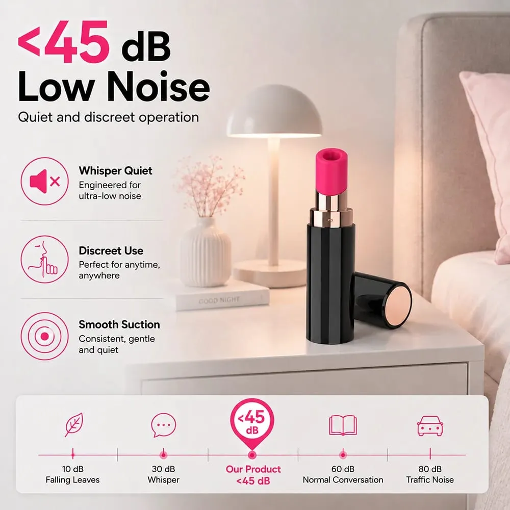 6 Modes Clitoral Suction Lipstick Vibrator for Women Quiet Portable Nipple Massager Masturbator Adult Sex Toy Stimulator