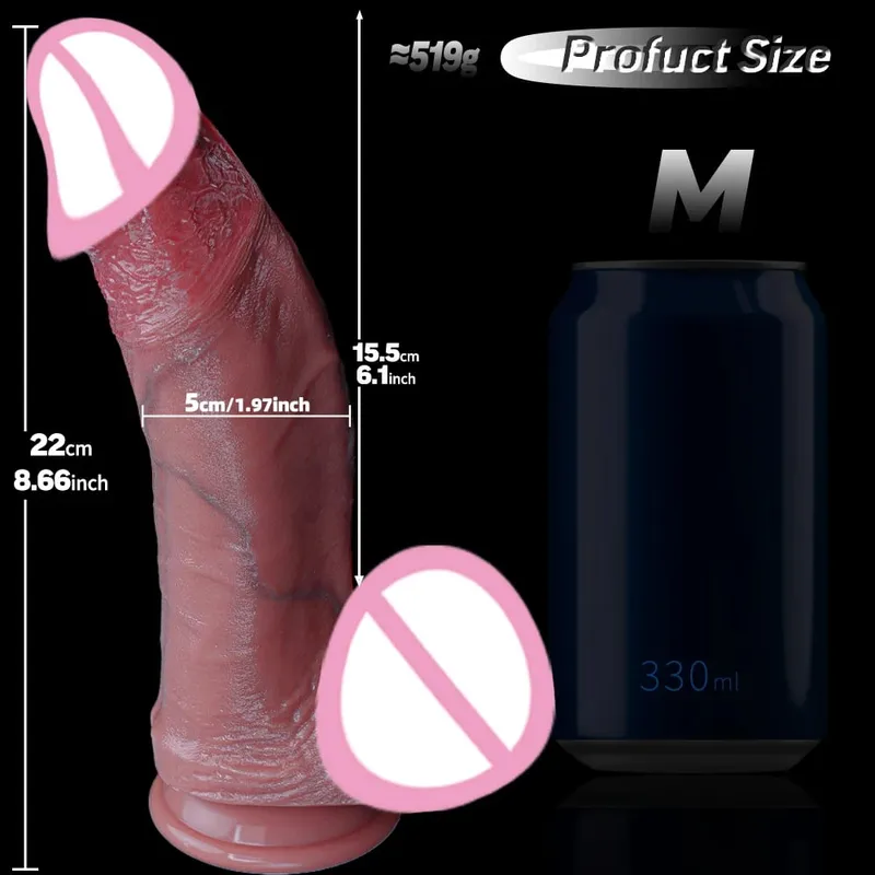 Huge Thick Dildo Realistic Dildos Diameter Girth Dildo for Anal G-spot Stimulate Body-Safe Big Anal Toys with Suction Cup Giant