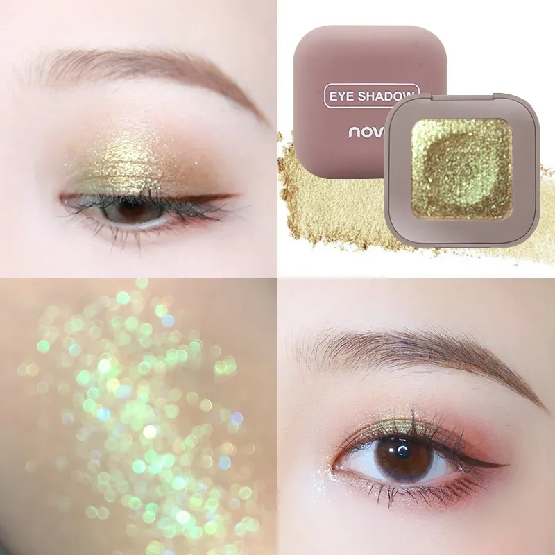 Keyboard Fingertips Cool Eye Shadow Makeup Paint Glitter Eye Shadow 3D Bare Metal Eye Shadow For Brightening Eye Makeup