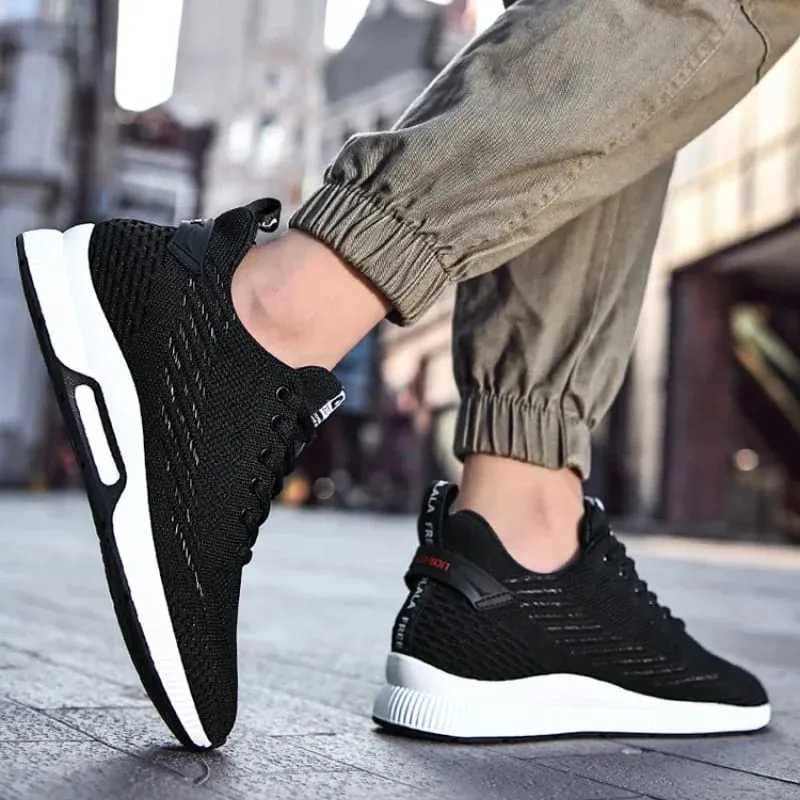 Men Sneakers Platform Casual Shoes Height Increase Insoles 8cm Elevator Shoes Outdoor Men Tennis Shoes Mesh Lace-up Running Shoe