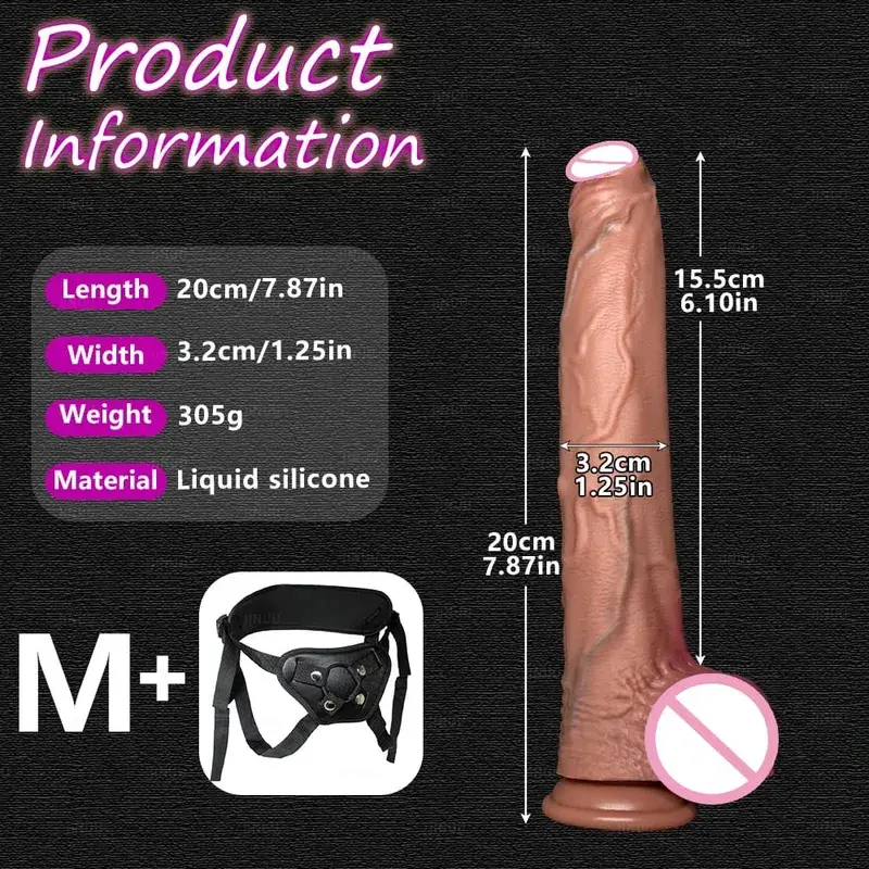 Realistic 5 Sizes Big Dildo Silicone Suction Cup Huge Penis Couples Masturbation Soft Cock Woman Man Anal Adult Sex Toy — image 10