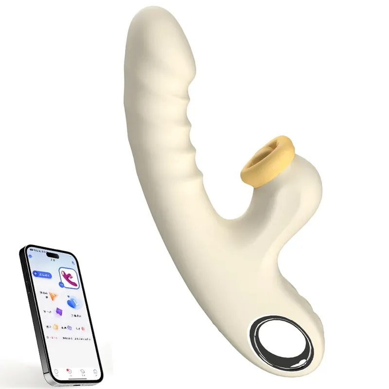 Thrusting Dildo Vibrator Vagina Massager Clitoris Stimulator APP Control 9 Telescopic 9 Flapping Modes 2 in 1 Sex Toys for Women — image 8