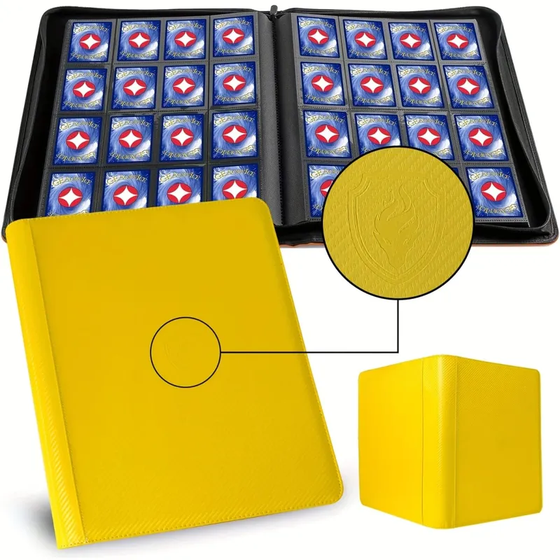 1024 Pockets Trading Card Binder Premium 16 Pockets Card Holder Folders Side Loading Card Album for Sport Game Card — image 9