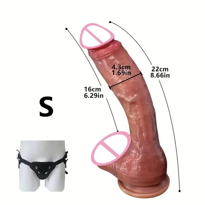 Super Long Skin Dildo Silicone Penis Realistic Cock For Women Masturbator Makeup Penetration Anal Strapon Dick Adults Sex Toys