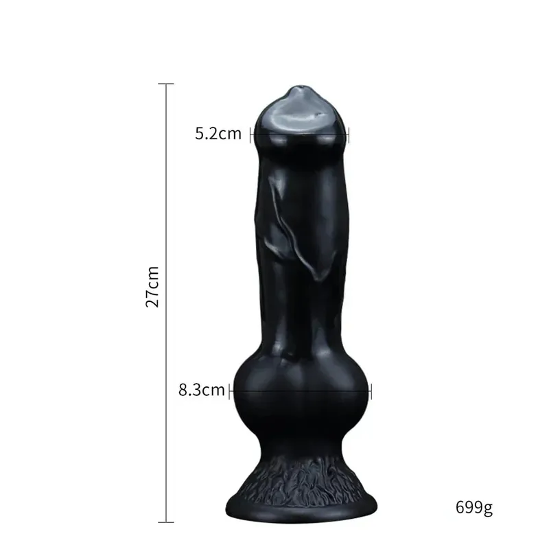 Realistic Huge Dog Dildo Anal Plug With Suction Cup Silicone Big Butt Plug Prostate Massager Adult Sex Toys for Men Women