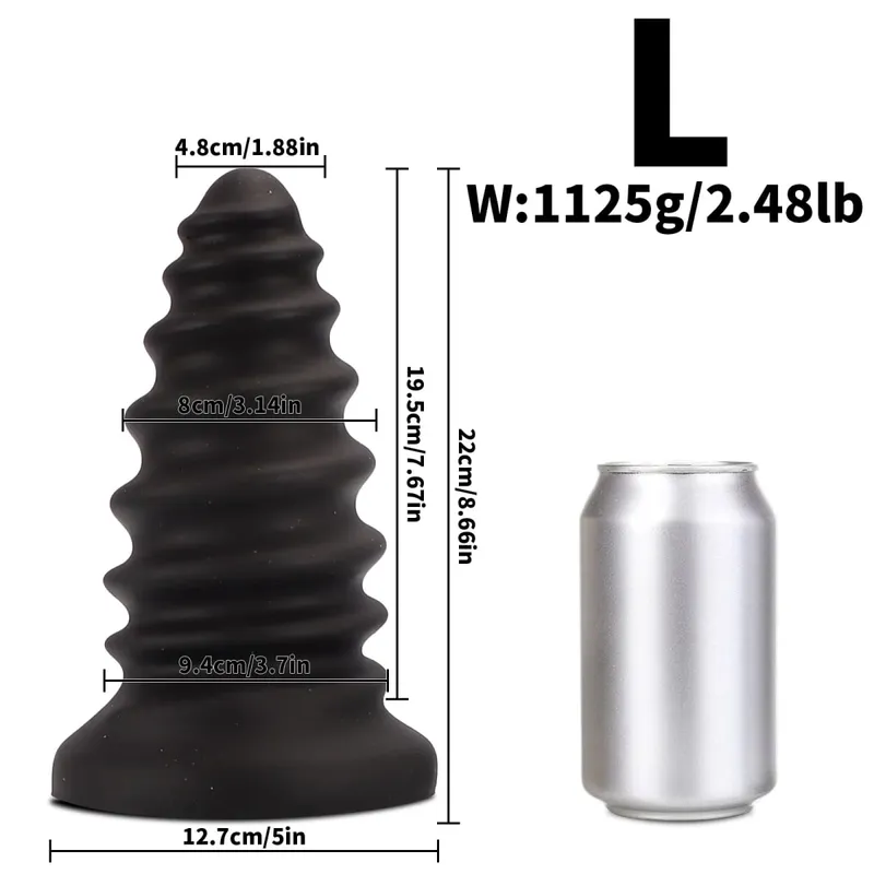 Huge Anal Plug Anal Training Dilator Big Dildo Ass Long Screw Butt Plug Large Gay Sex Toy for Women Men Prostate Massage 18 — image 10