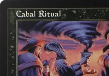 LK19 Cabal Ritual Cabal Therapy Abbattimento dei deboli Tutor demoniaco Oscurità Sigillo imperiale Carte proxy TCG di alta qualità (Nucleo nero)