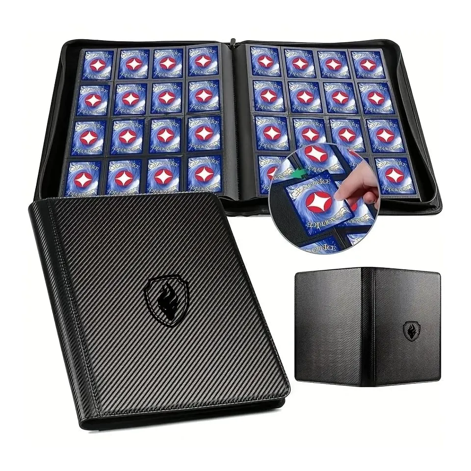 1024 Pockets Trading Card Binder Premium 16 Pockets Card Holder Folders Side Loading Card Album for Sport Game Card — image 1
