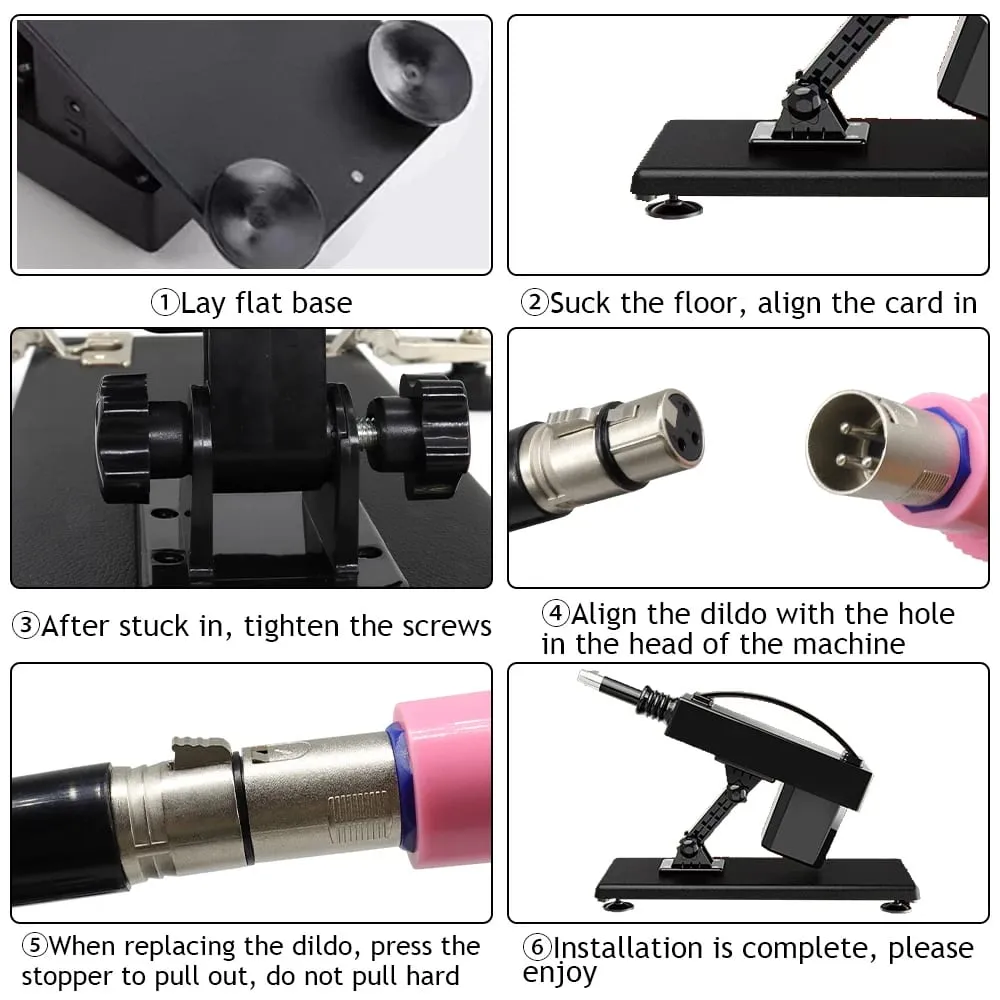 Powerful Automatic Thrust Sex Machine Device Gun Strap Dildo Vibrator Clitoral G-Spot Massager Vagina Masturbation Sex Toy Men